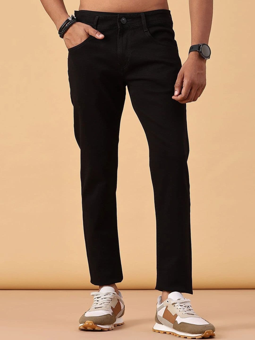 V-Mart Men Slim Fit Mid-Rise Jeans - view 1