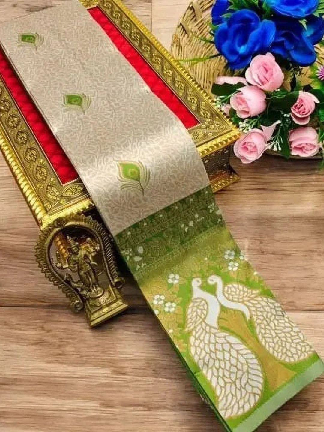 kantuba Zari Art Silk Banarasi Saree - view 1