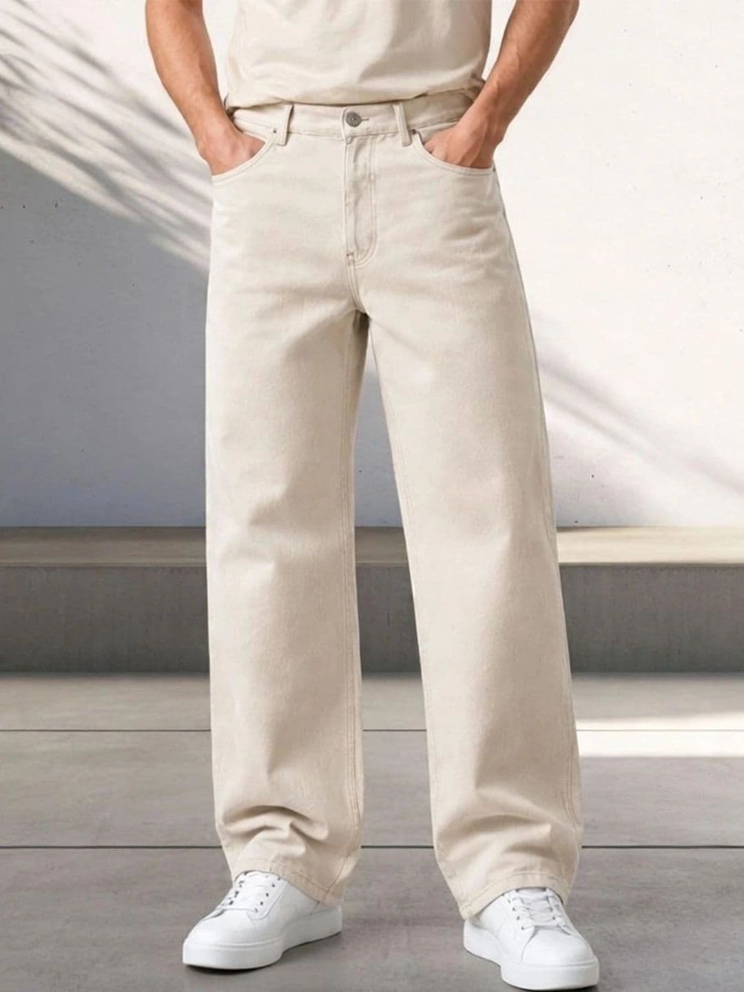 Metronaut Men Classic Regular Fit Mid-Rise Stretchable Jeans - view 1