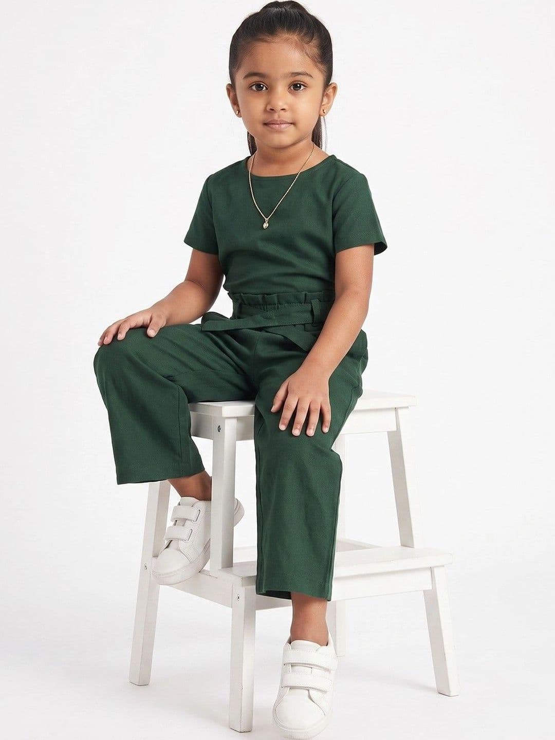 makemyfab Girls Linen Cropped Palazzos thumbnail 3