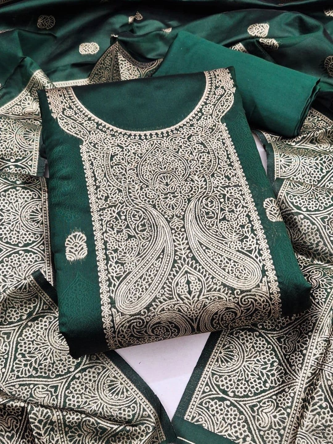 Dhaaga Ghar Art Silk Unstitched Dress Material - view 1