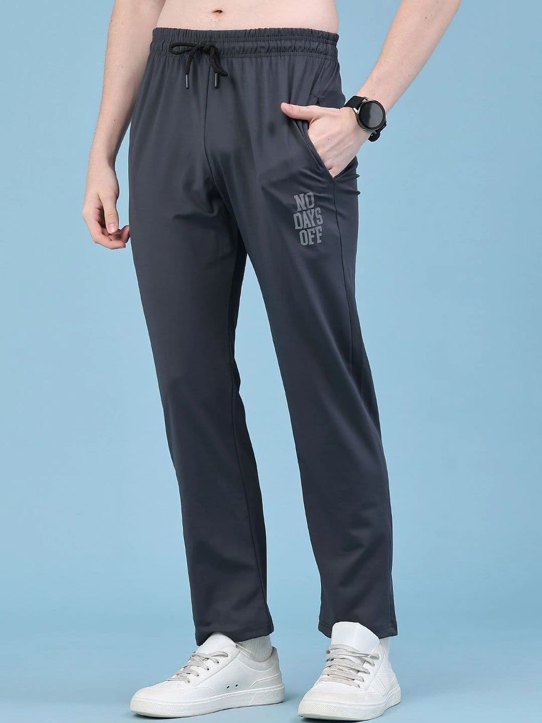 V-Mart Men Regular Fit Typography Training Track Pants thumbnail 2