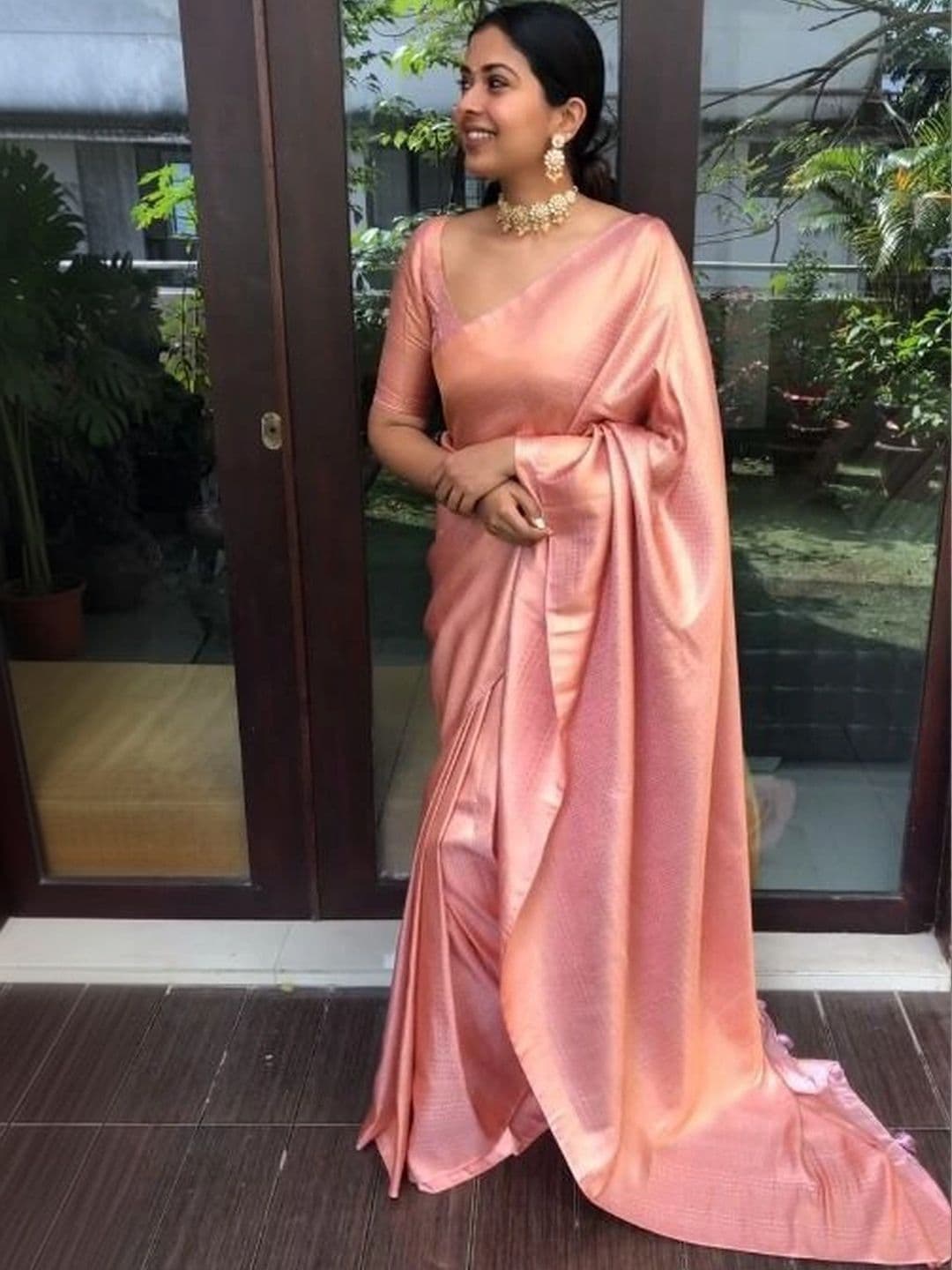 revika Woven Design Art Silk Designer Kanjeevaram Saree thumbnail 5