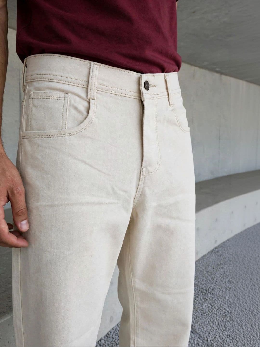 R.Code by The Roadster Life Co. Men Classic Regular Fit Mid-Rise Stretchable Jeans thumbnail 5