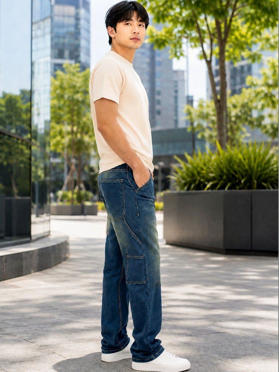 R.Code by The Roadster Life Co. Men Relaxed Fit Mid-Rise Jeans thumbnail 2