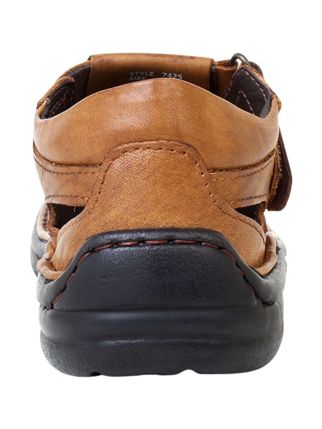 Mardi Gras Men Leather Comfort Sandals thumbnail 4