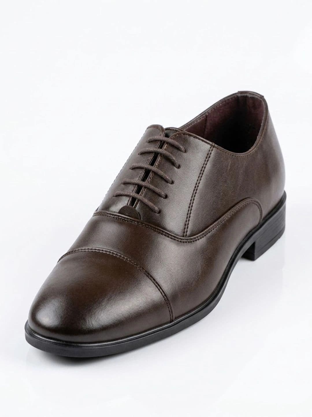 House of Pataudi Men Round Toe Lace-Ups Derbys Formal Shoes thumbnail 7