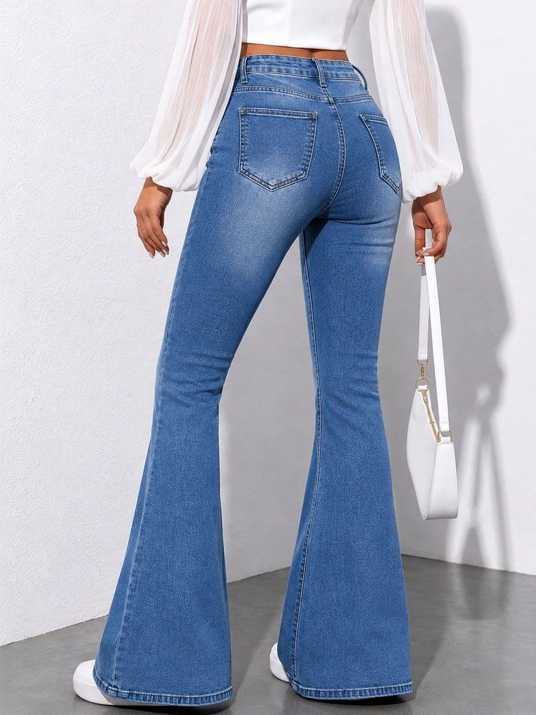 ADBUCKS Women Bootcut High-Rise Stretchable Jeans thumbnail 6