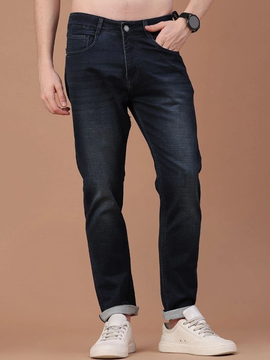 V-Mart Men Regular Fit Mid-Rise Jeans - view 1