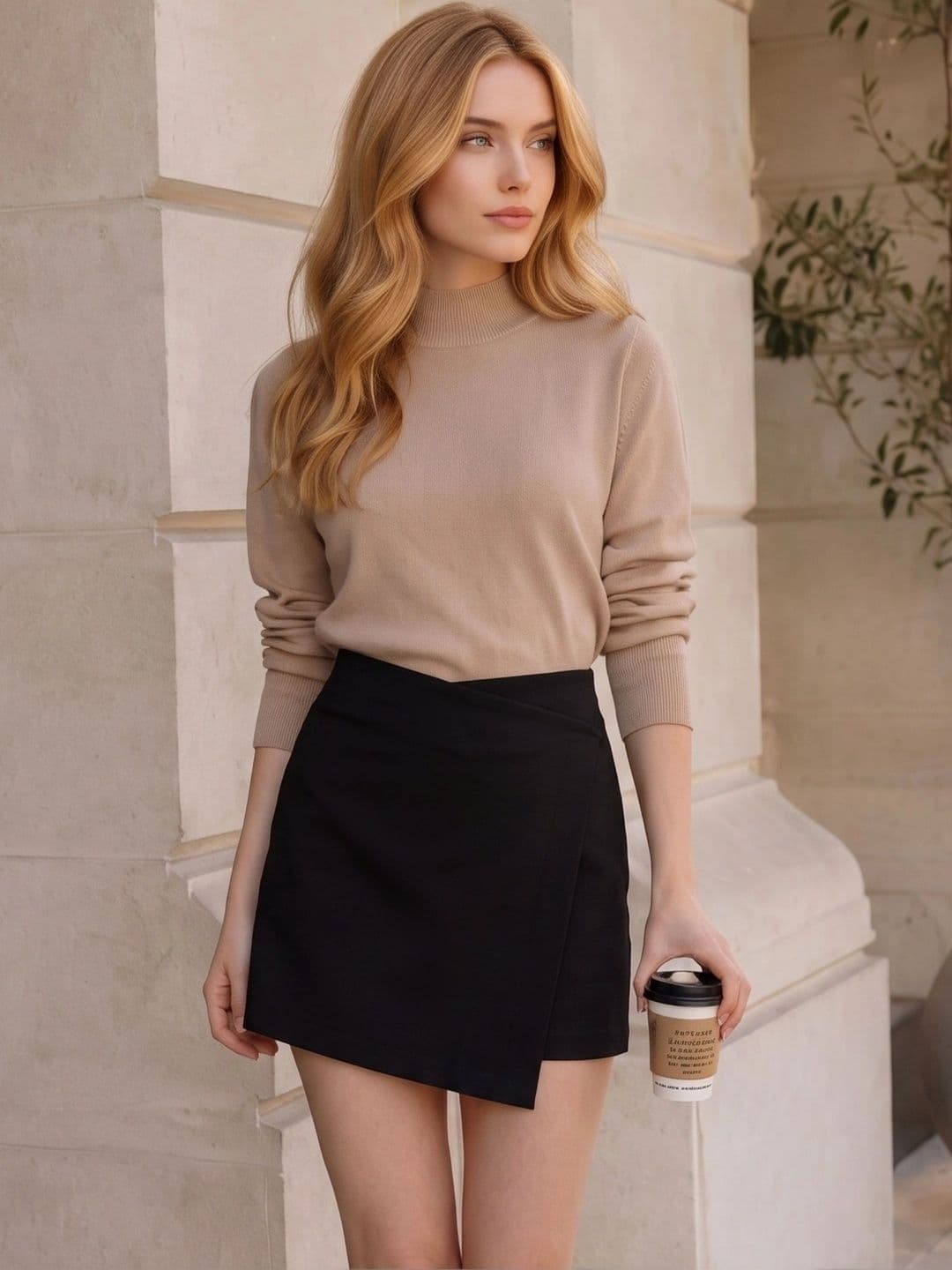 Moda Rapido Women Mini Wrap Skirt thumbnail 4