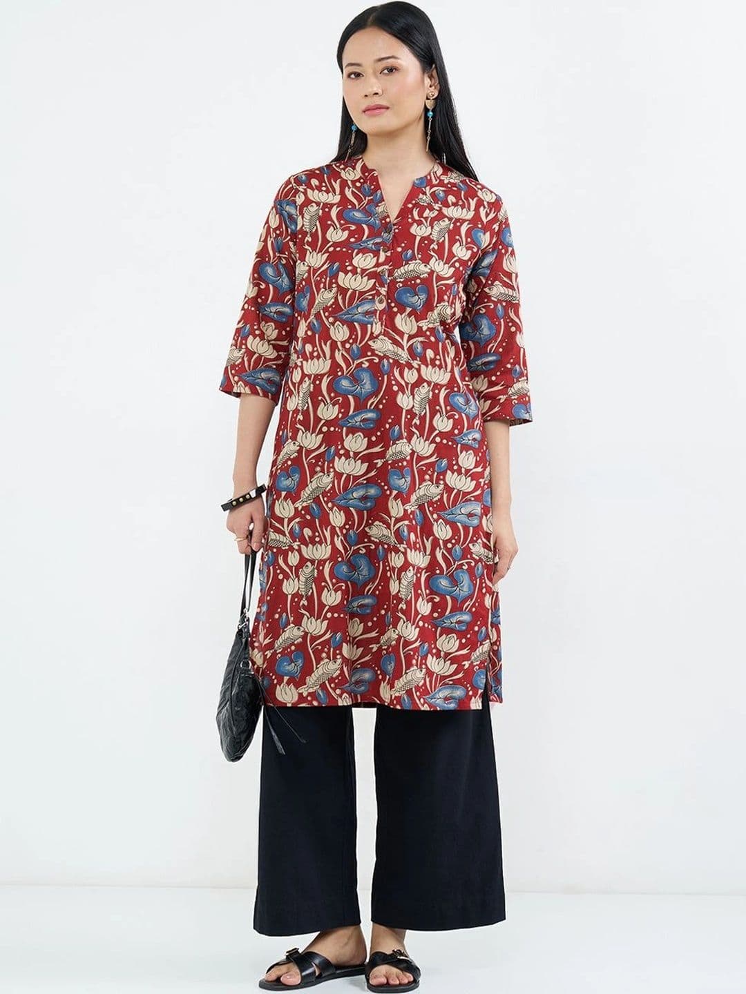 RANGMANCH BY PANTALOONS Women Floral Printed Floral Kurta - view 1