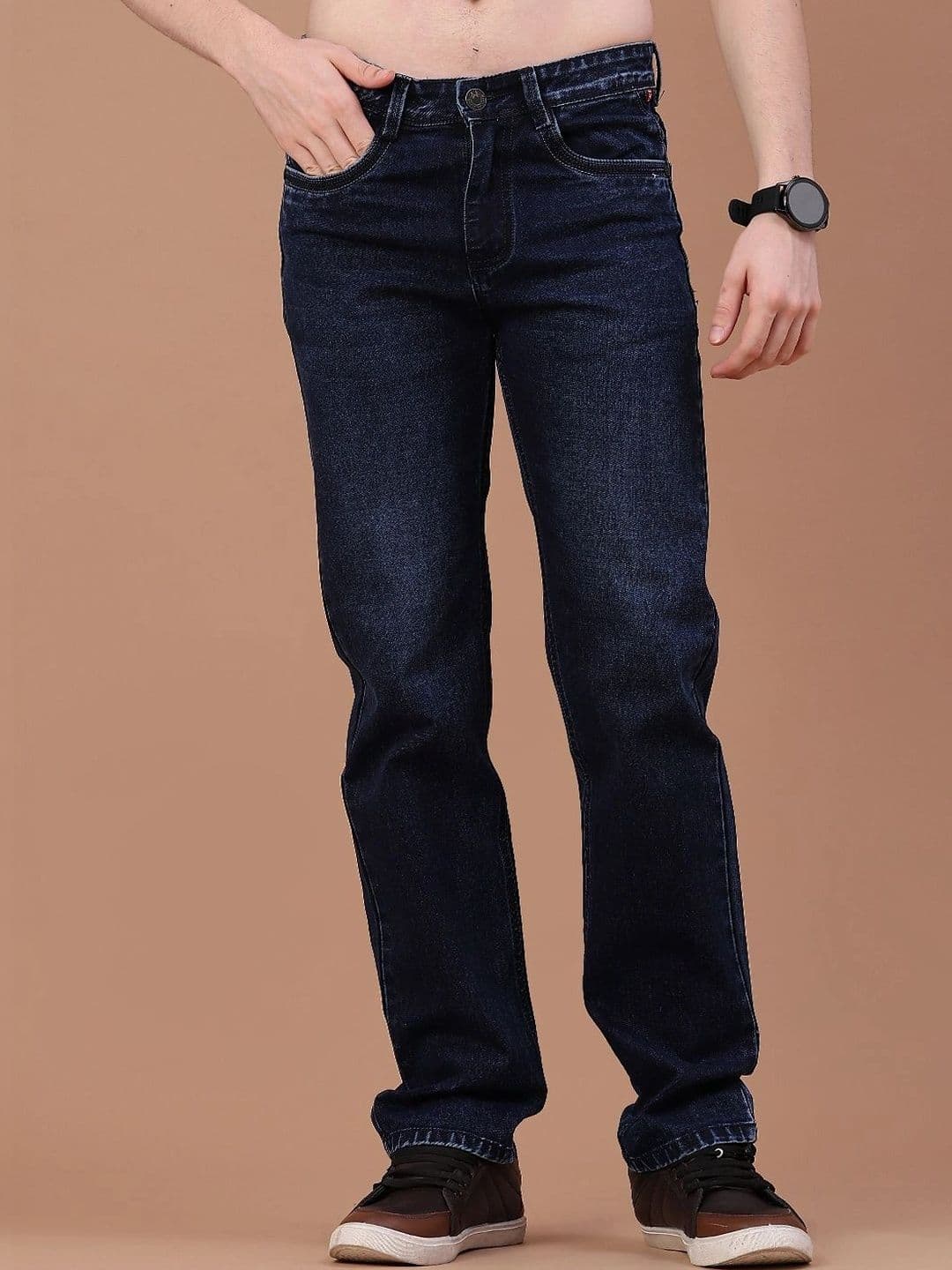 V-Mart Men Regular Fit Mid-Rise Jeans - view 1
