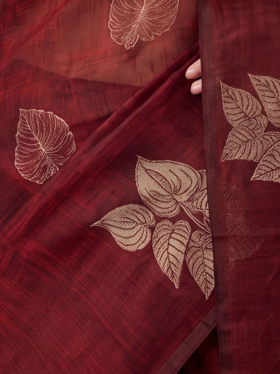 Jaipur Kurti Woven Design Zari Silk Cotton Fusion Banarasi Saree thumbnail 6