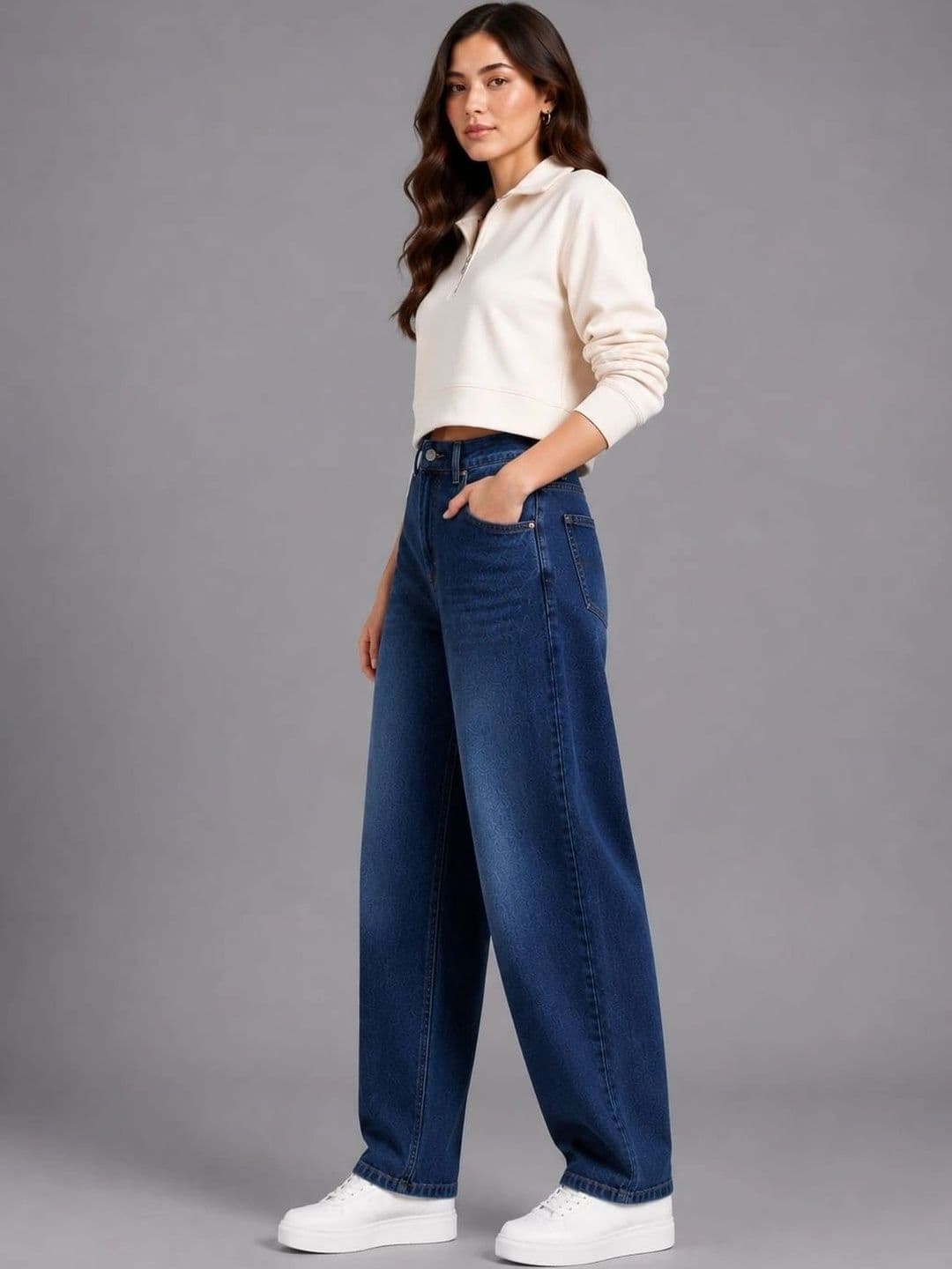 Mast & Harbour Women Comfort High-Rise Heavy Fade Jeans thumbnail 2