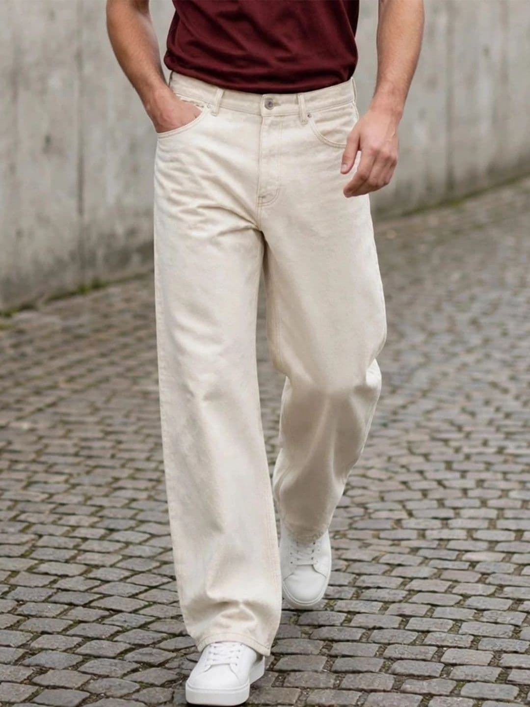 LINARIA Men Classic Regular Fit Mid-Rise Stretchable Jeans - view 1