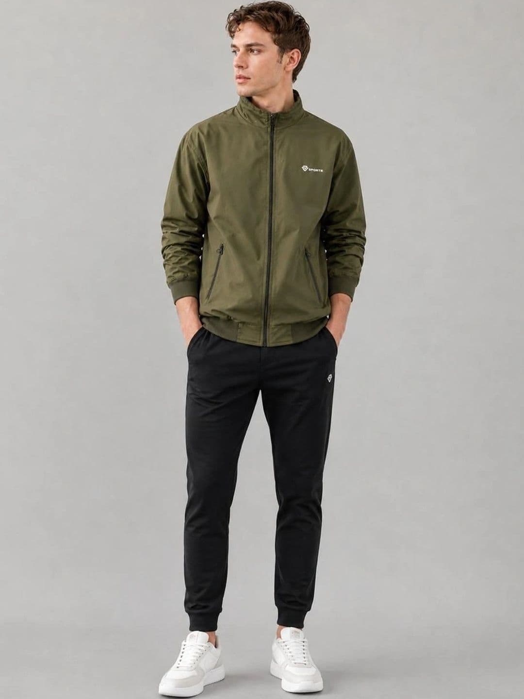 R.Code by The Roadster Life Co. Men Lightweight Bomber Jacket thumbnail 2
