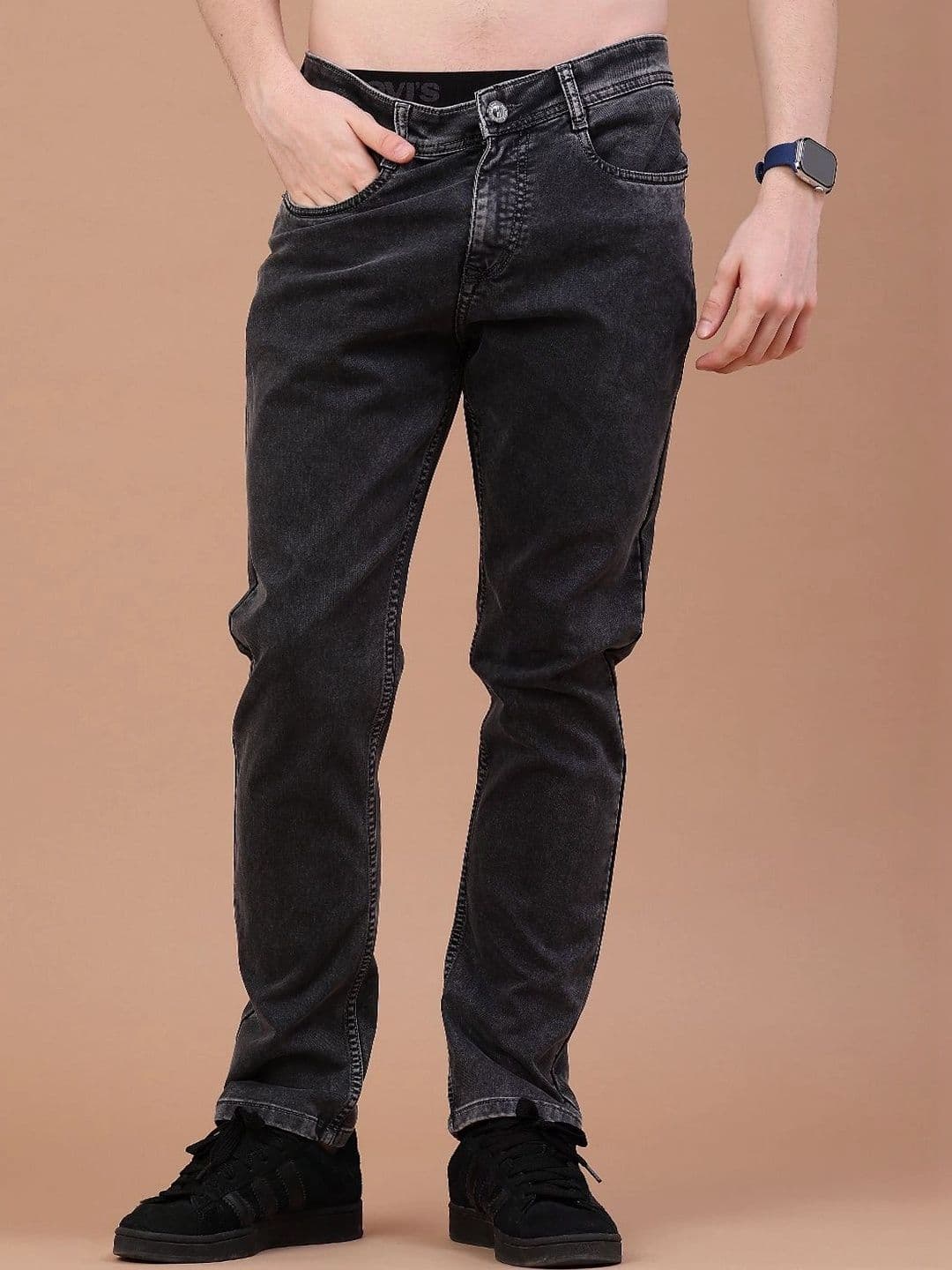 V-Mart Men Regular Fit Mid-Rise Jeans - view 1