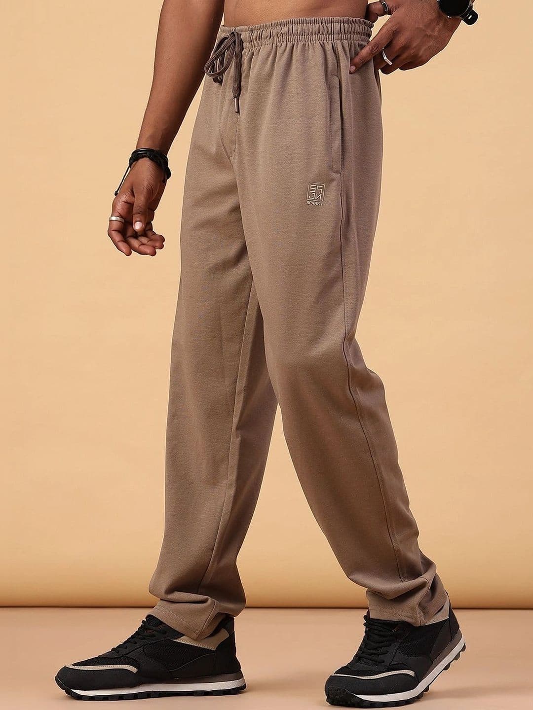 V-Mart Men Regular Fit Brand Logo Training Track Pants thumbnail 3
