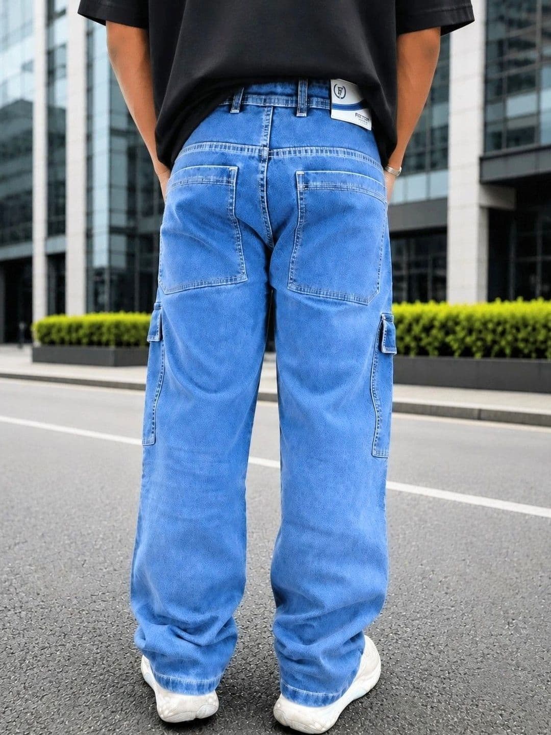 FICTION Men Comfort Relaxed Fit Mid-Rise Stretchable Jeans thumbnail 4
