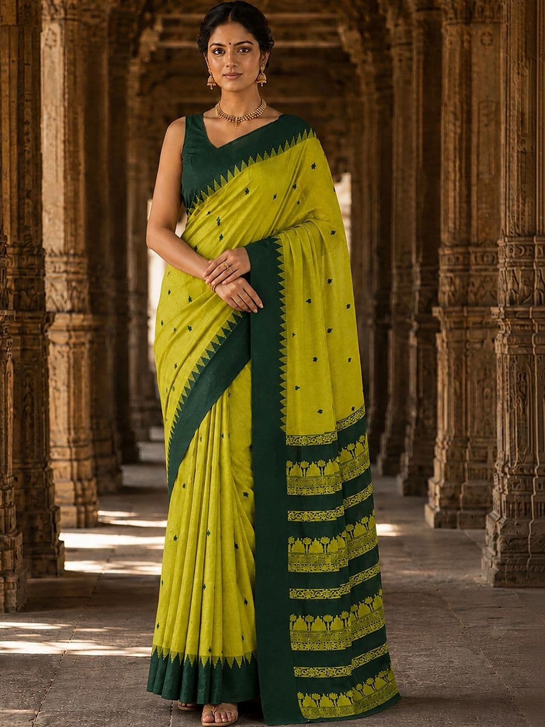 bigben textile Woven Design Designer Kanjeevaram Saree - view 1