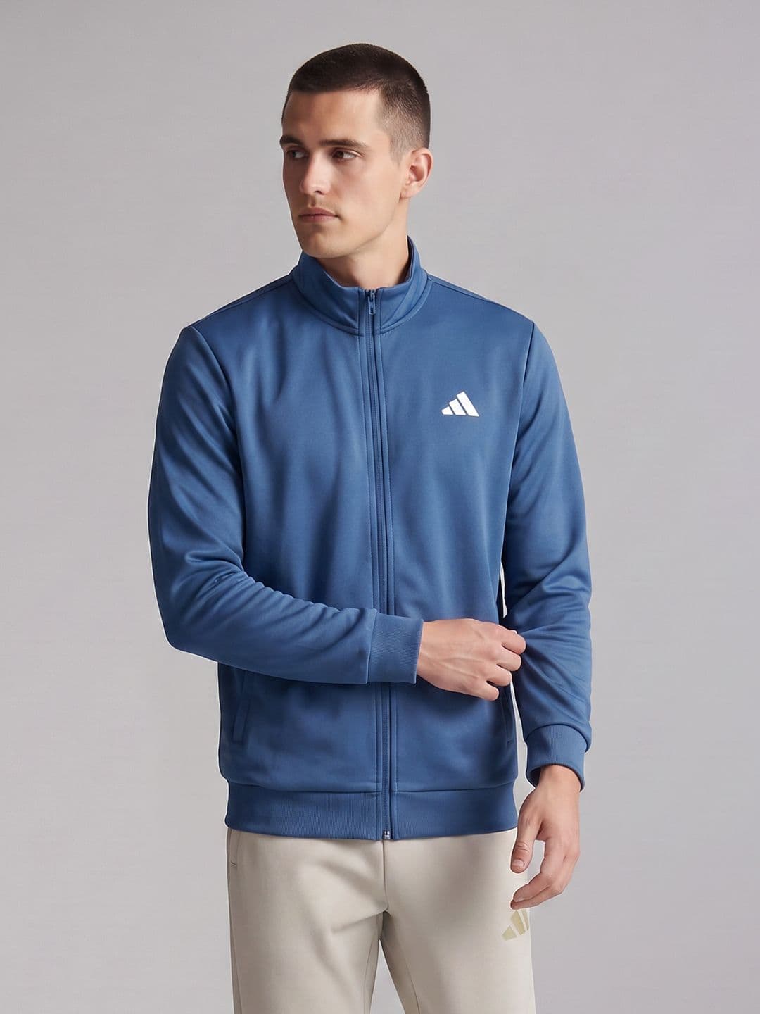 ADIDAS Mock Neck  Brand Logo Sporty Jacket - view 1