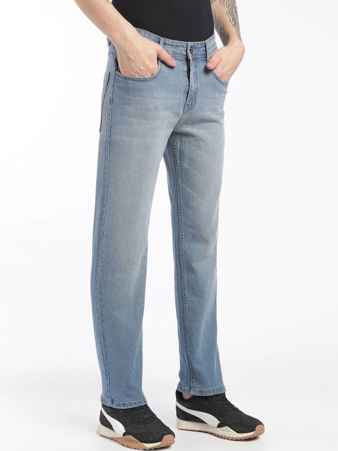 zayla Men Jean Regular Fit Mid-Rise Light Fade Stretchable Jeans thumbnail 3