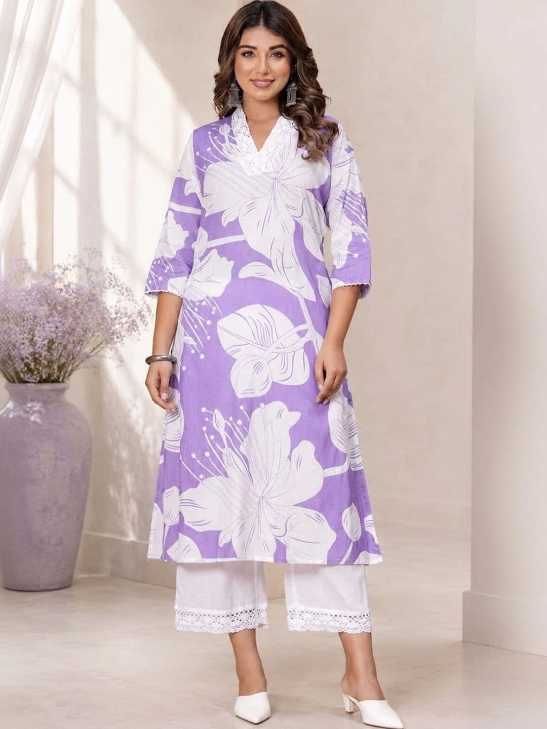 Sangria Women Floral Printed Floral Kurta - view 1