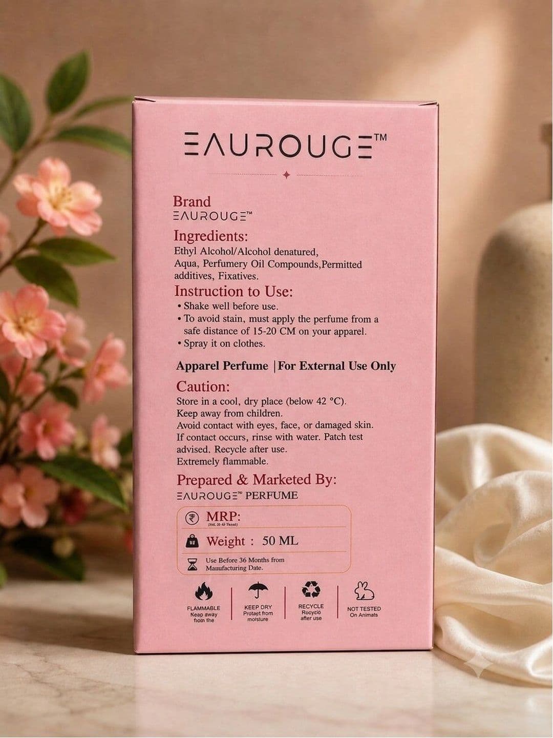 EAUROUGE Tom Deo Long-Lasting Eau De Parfum - 50 ml thumbnail 4