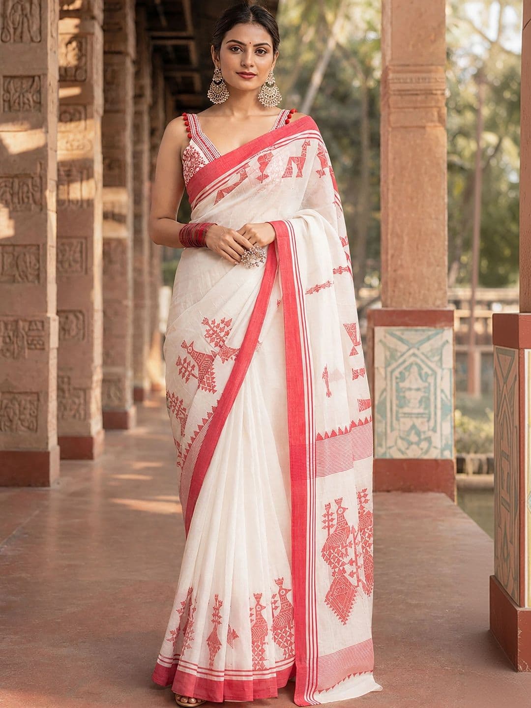 Dhaaga Ghar Woven Design Designer Kanjeevaram Saree - view 1