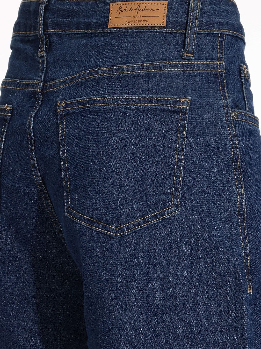 Mast & Harbour Women Wide Leg Fit Stretchable Jeans thumbnail 2