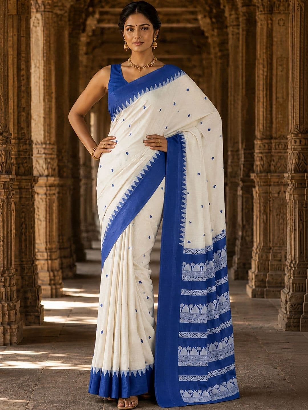 bigben textile Embroidered Designer Kanjeevaram Saree thumbnail 4