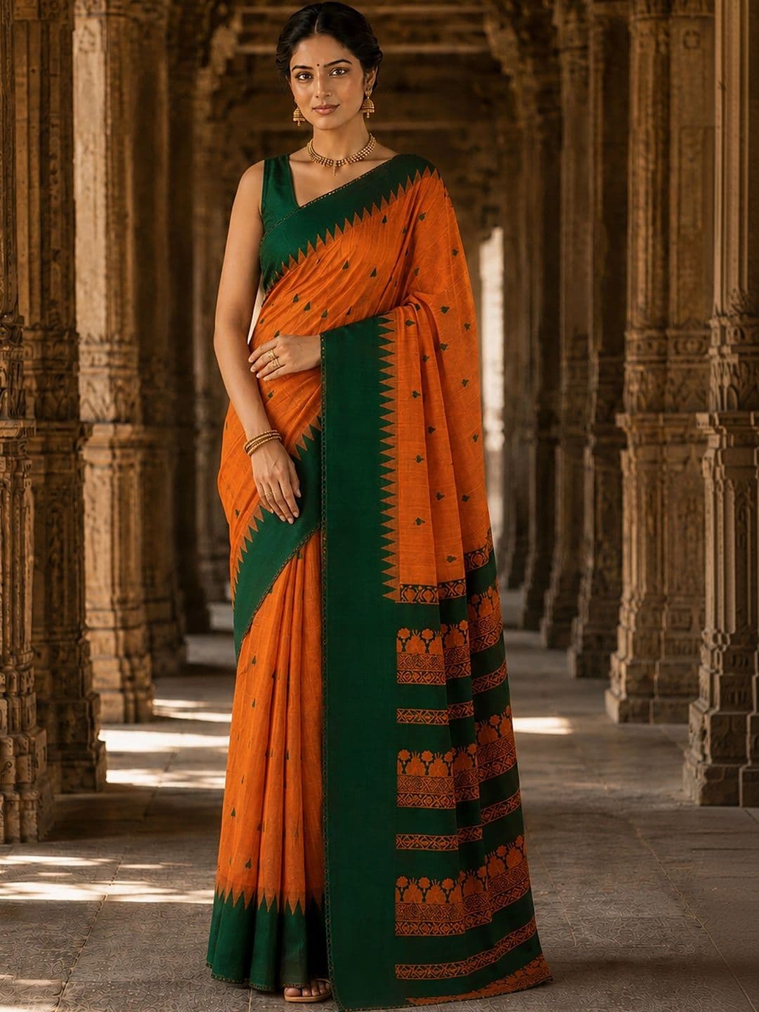 bigben textile Woven Design Designer Kanjeevaram Saree - view 1