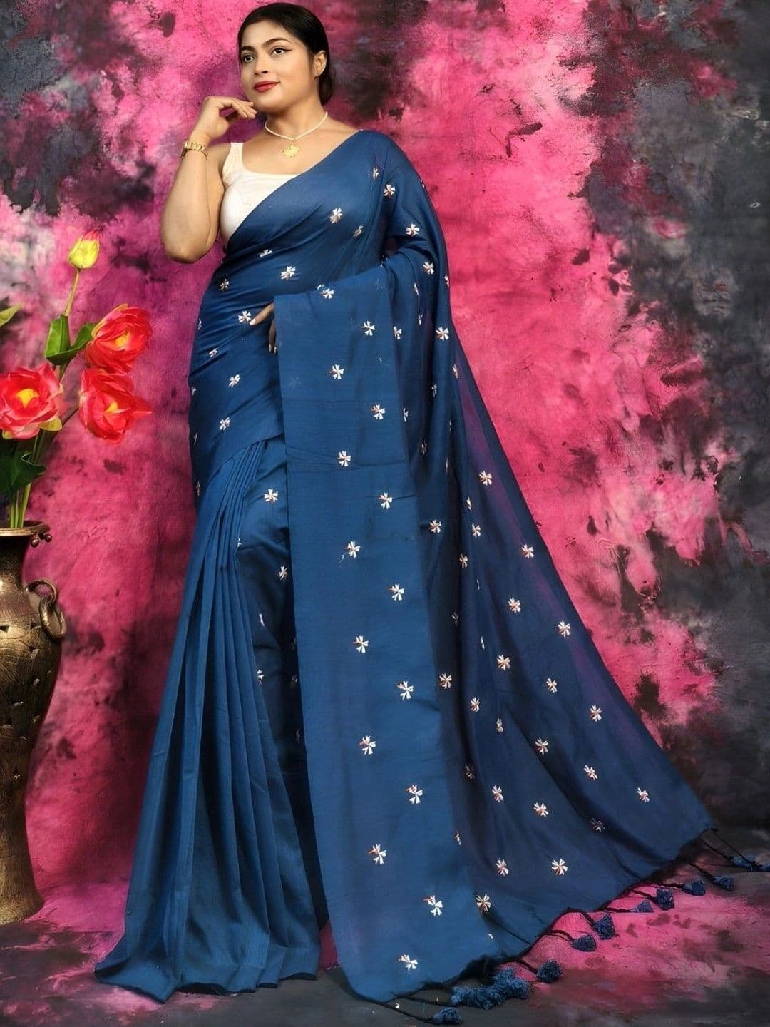 Rnn Saree Pure Cotton Khadi Sarees - view 1