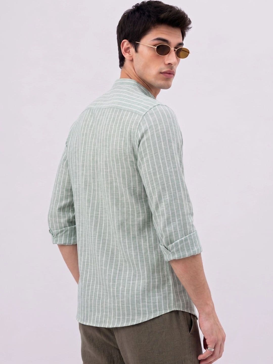 MAAHI FABS Men Striped Kurta thumbnail 3
