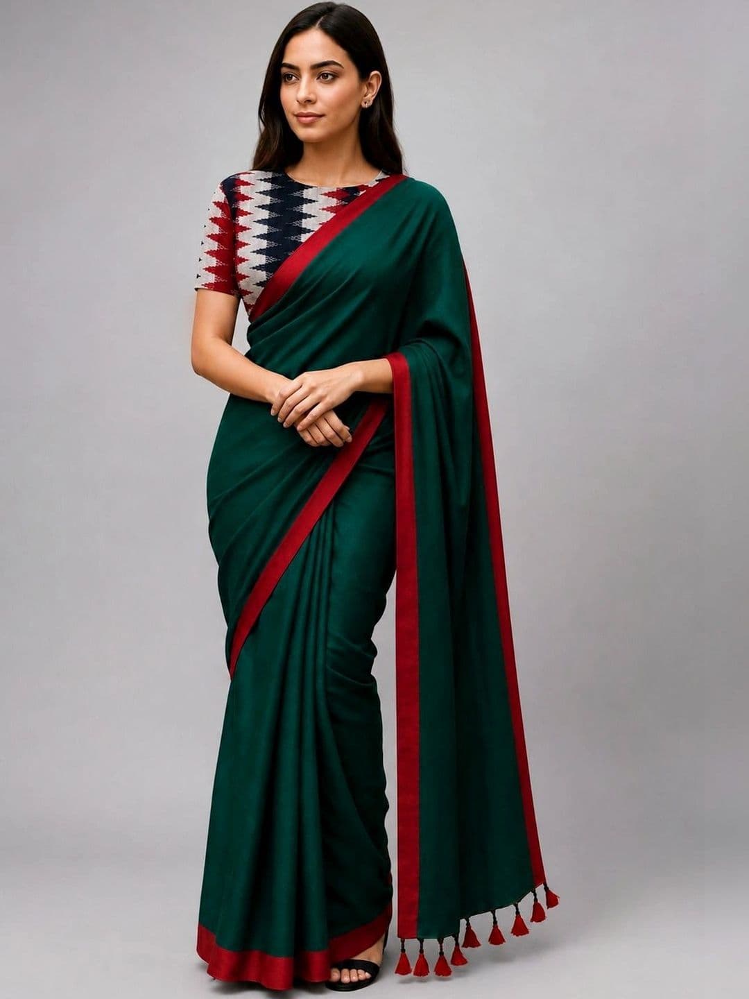 FASHIONIUM Pure Cotton Saree - view 1