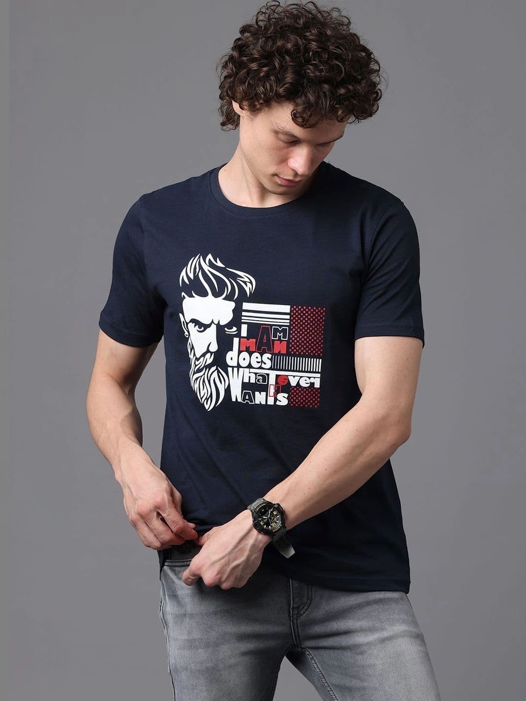 WEARHOUSE Men Printed Slim Fit T-shirt thumbnail 7