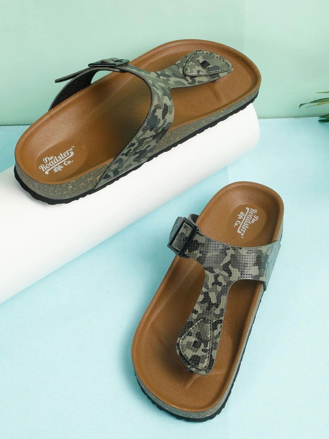 Roadster Men Printed Thong Flip-Flops - view 1