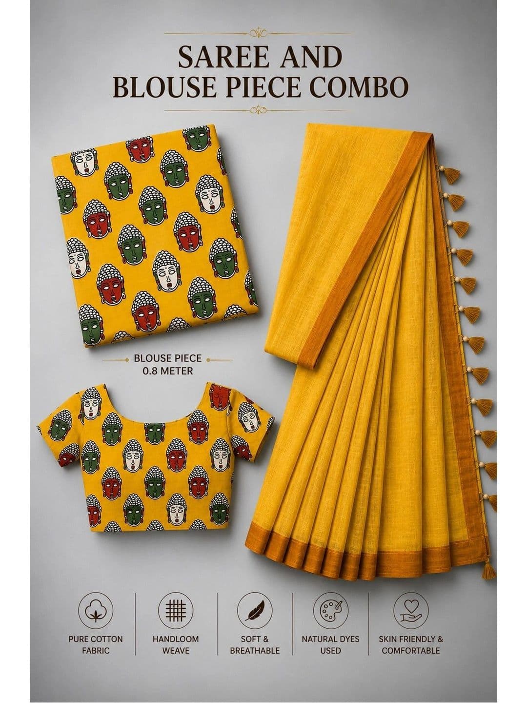 OSARIO Pure Cotton Saree thumbnail 3
