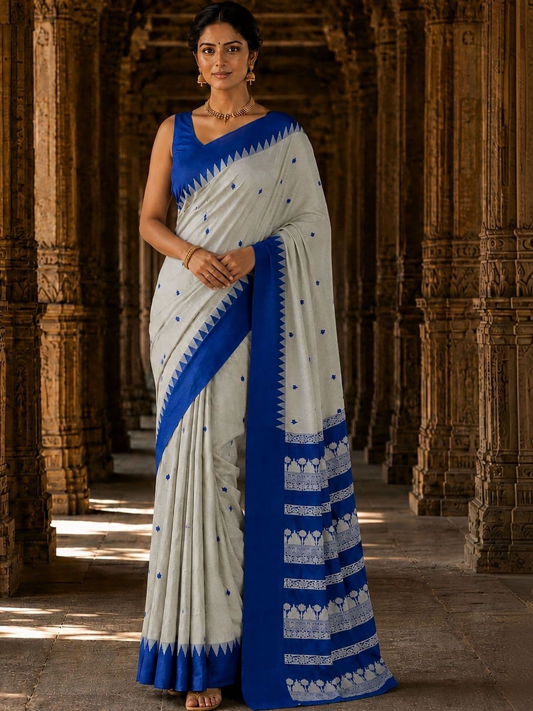 bigben textile Woven Design Designer Kanjeevaram Saree - view 1