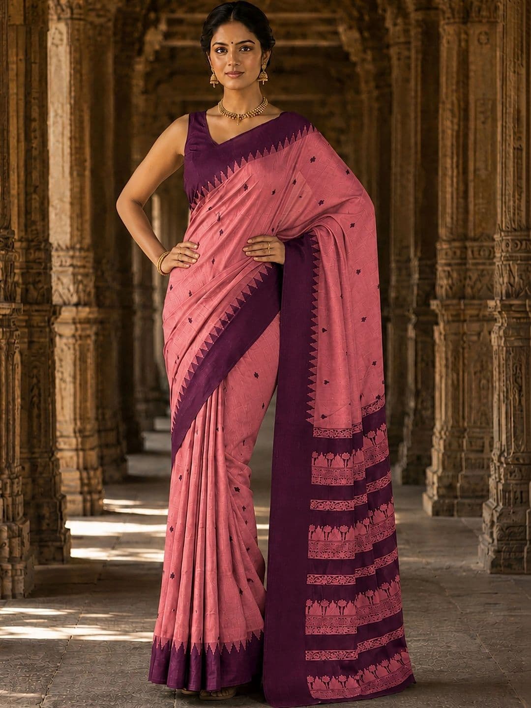 bigben textile Woven Design Designer Kanjeevaram Saree thumbnail 3