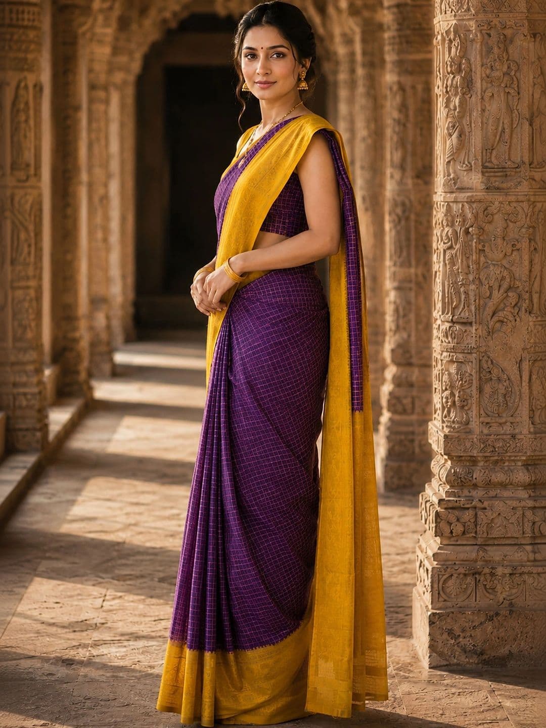 Dhaaga Ghar Woven Design Silk Blend Designer Banarasi Saree thumbnail 3