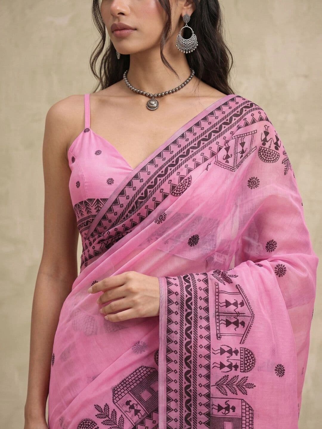 SAARA Woven Design Saree thumbnail 7