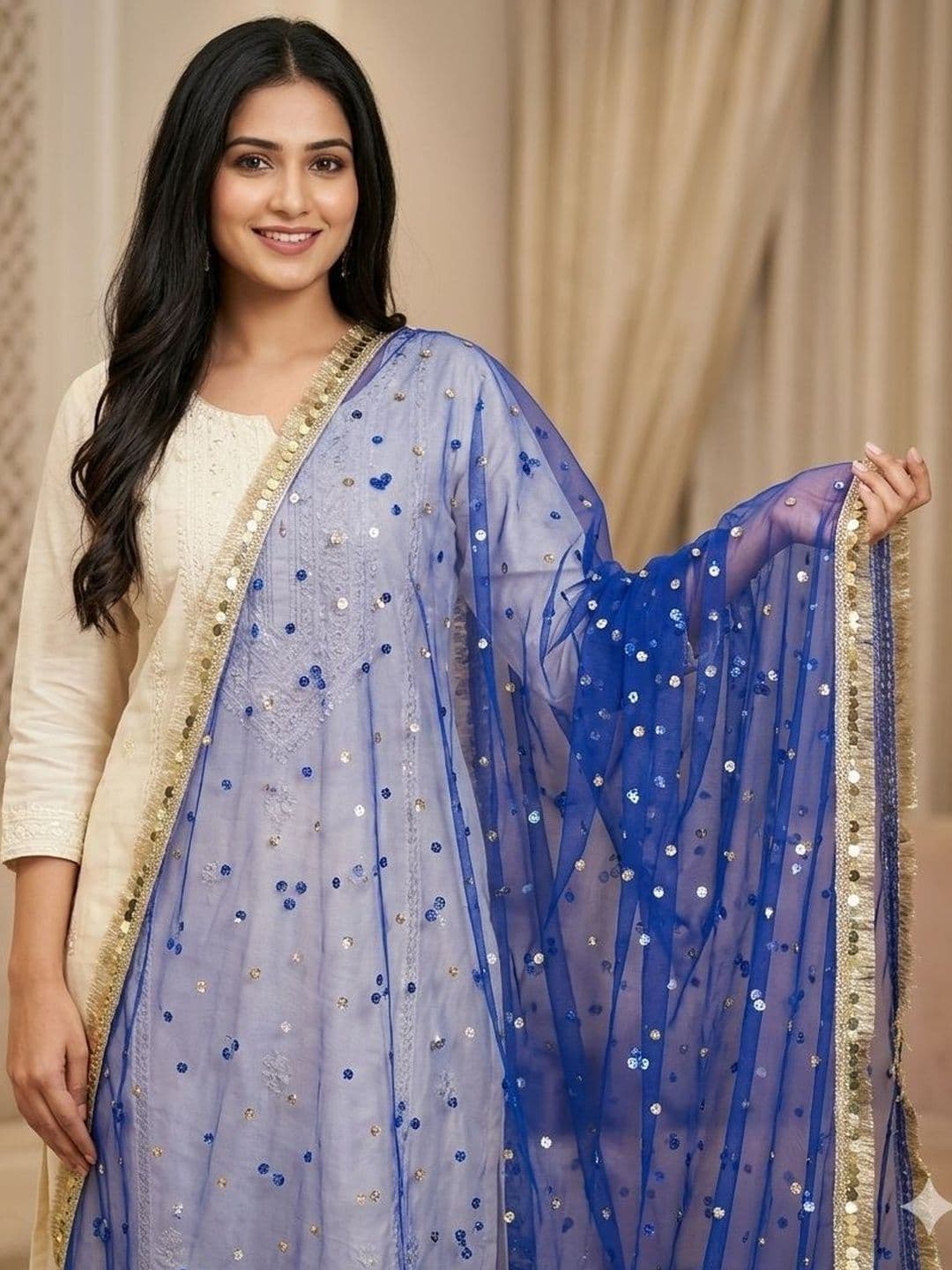 Navti Creations Dupatta with Sequinned thumbnail 2