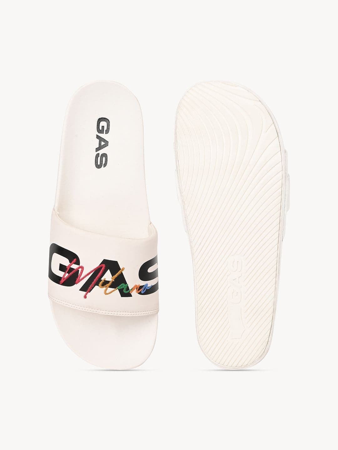 GAS Men  Foamflex White Slides thumbnail 2