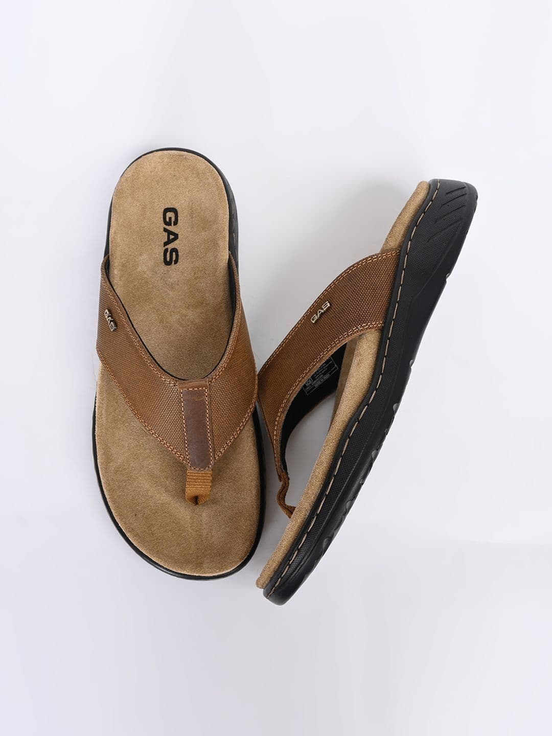 GAS Men's Brilliante Tan Coloured Sandals thumbnail 3