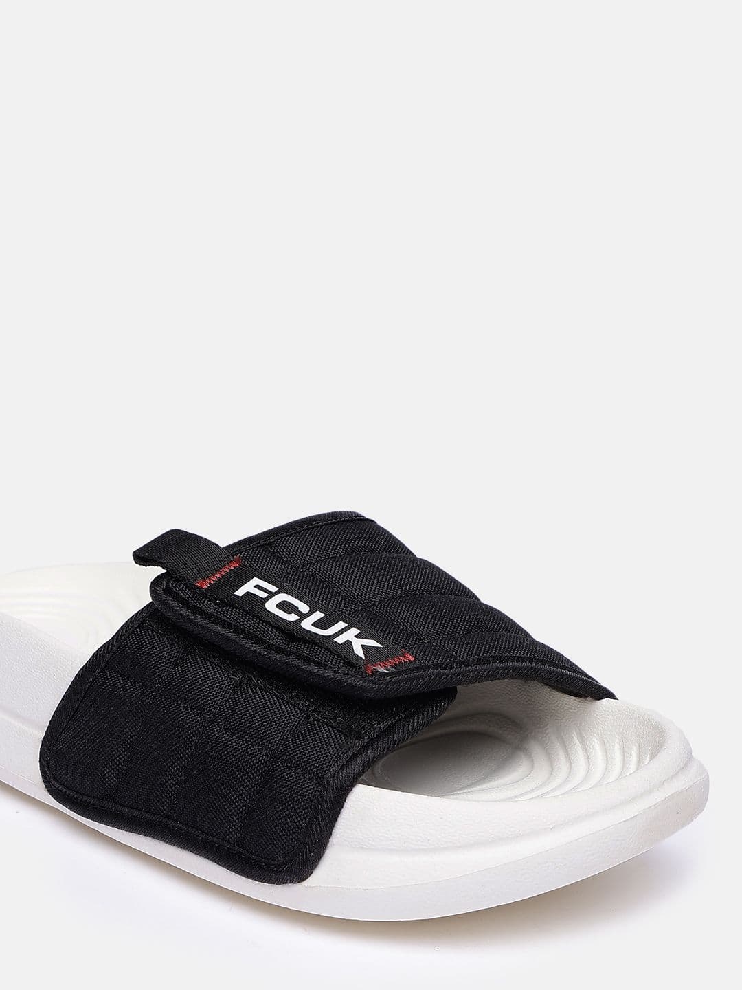 FCUK Men Brand Logo Printed Textured Sliders thumbnail 6