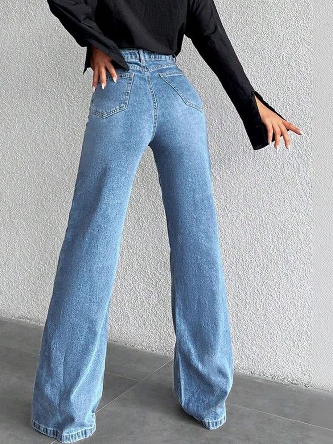 MAKPAK Women Comfort Relaxed Fit High-Rise Jeans thumbnail 5