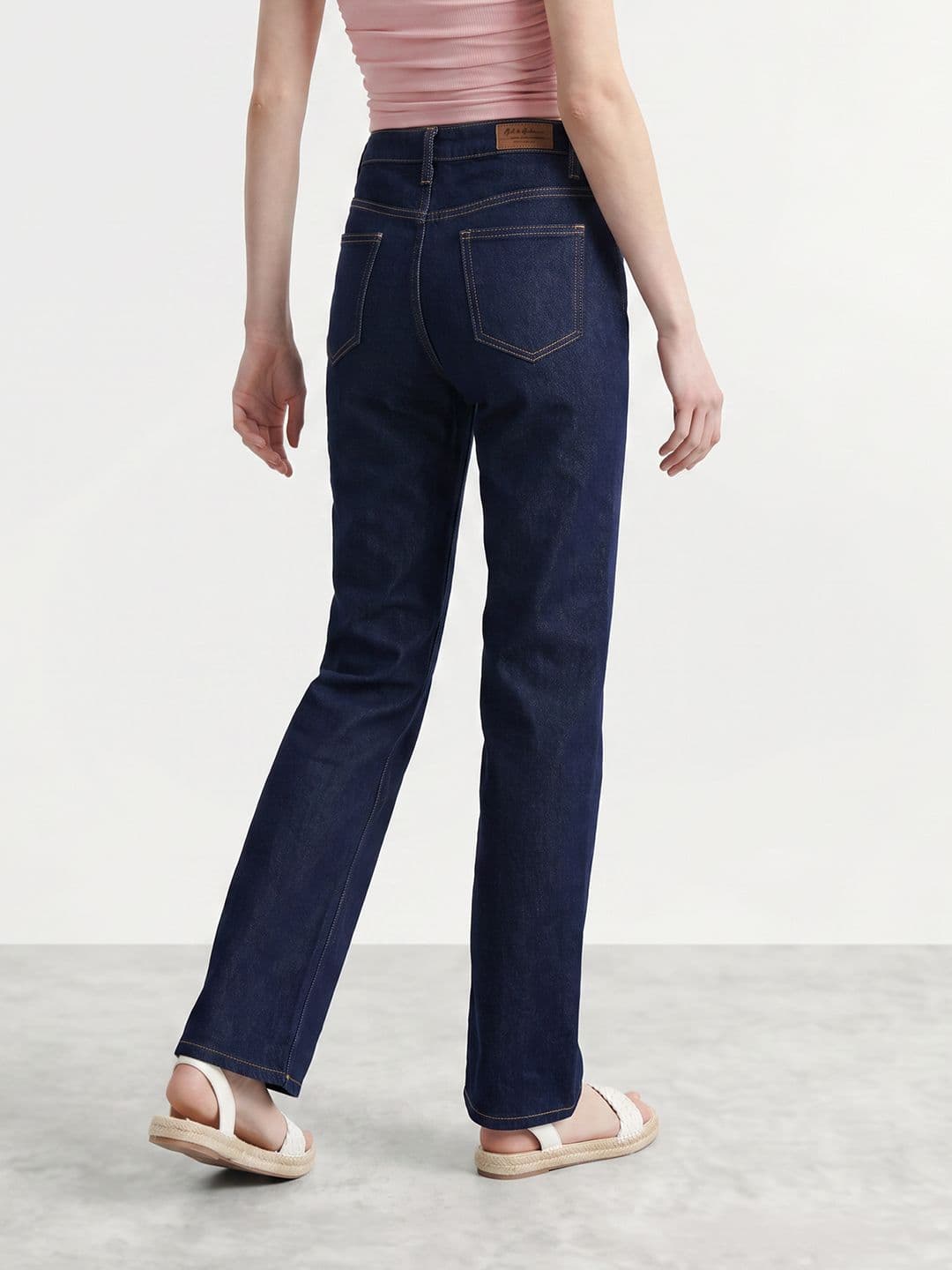 Mast & Harbour Women Straight Fit Stretchable Jeans thumbnail 3