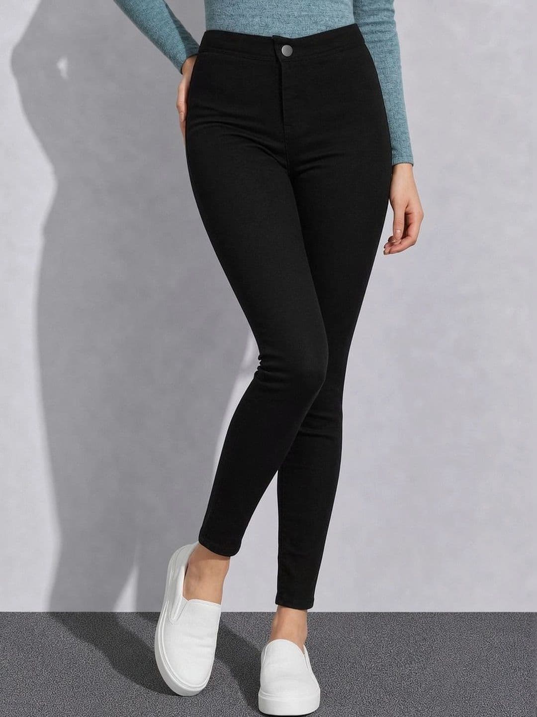 The Roadster Lifestyle Co Women No Fade Clean Look Skinny Fit Jeans thumbnail 4