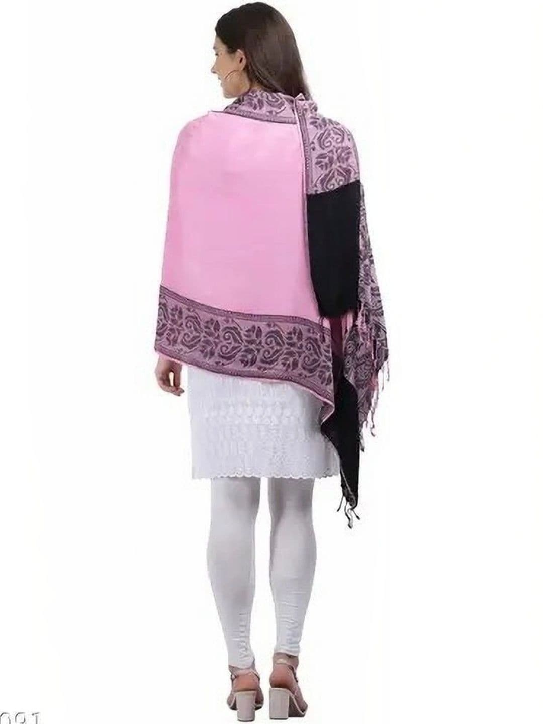 SHIFNEEN Women Paisley Printed Acrylic Shawl thumbnail 4